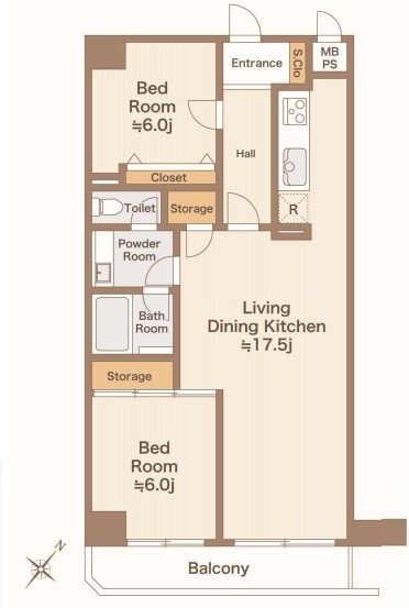 apartment 埼玉県上尾市谷津２丁目２番１号ショーサンプラザ５Ｆ