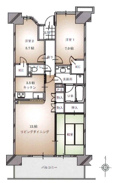 apartment 埼玉県上尾市谷津２丁目２番１号ショーサンプラザ５Ｆ