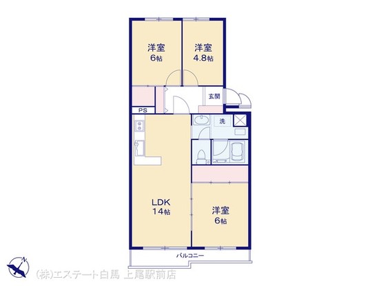 apartment 埼玉県上尾市谷津２丁目２番１号ショーサンプラザ５Ｆ