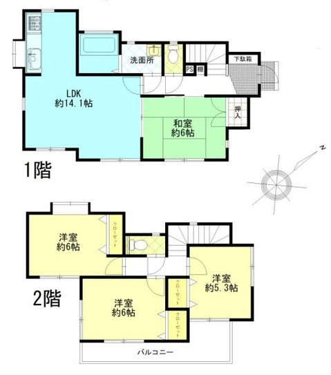 apartment 埼玉県上尾市谷津２丁目２番１号ショーサンプラザ５Ｆ