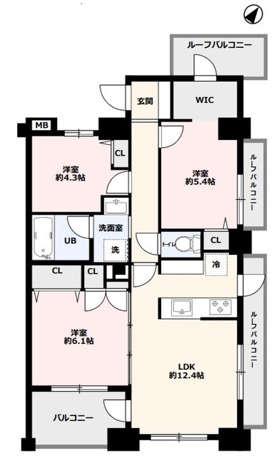 apartment 埼玉県上尾市谷津２丁目２番１号ショーサンプラザ５Ｆ