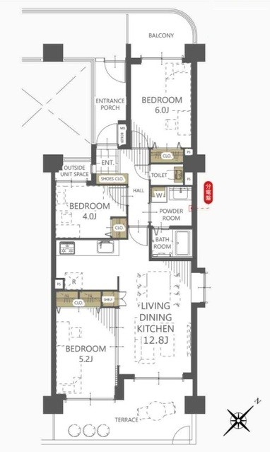apartment 埼玉県上尾市谷津２丁目２番１号ショーサンプラザ５Ｆ