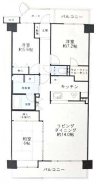 apartment 埼玉県上尾市谷津２丁目２番１号ショーサンプラザ５Ｆ