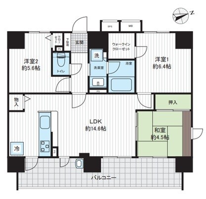 apartment 埼玉県上尾市谷津２丁目２番１号ショーサンプラザ５Ｆ