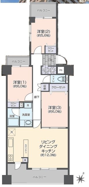 apartment 埼玉県上尾市谷津２丁目２番１号ショーサンプラザ５Ｆ