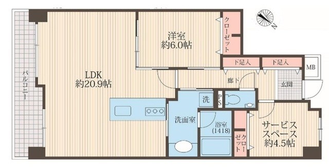 apartment 埼玉県上尾市谷津２丁目２番１号ショーサンプラザ５Ｆ