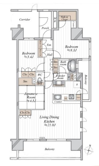 apartment 埼玉県上尾市谷津２丁目２番１号ショーサンプラザ５Ｆ