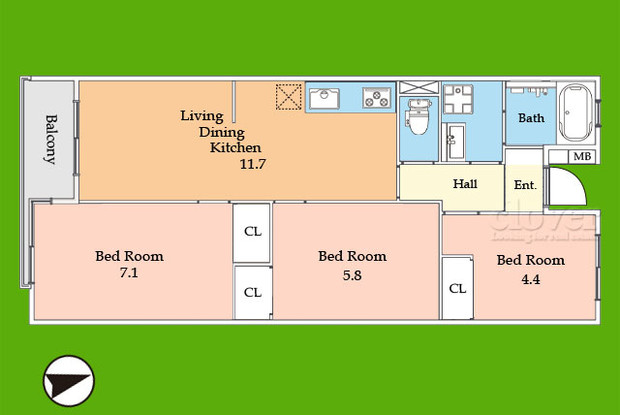 apartment 東京都渋谷区神宮前４丁目11-6　表参道千代田ビル7F