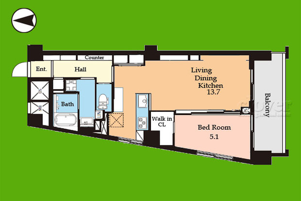 apartment 東京都渋谷区神宮前４丁目11-6　プレファス表参道7F
