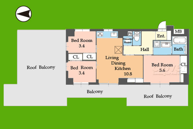 apartment 東京都渋谷区神宮前４丁目11-6　プレファス表参道7F