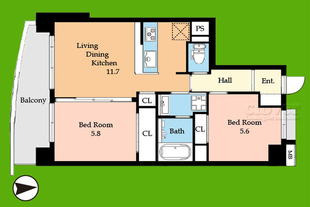 apartment 東京都渋谷区神宮前４丁目11-6　プレファス表参道7F