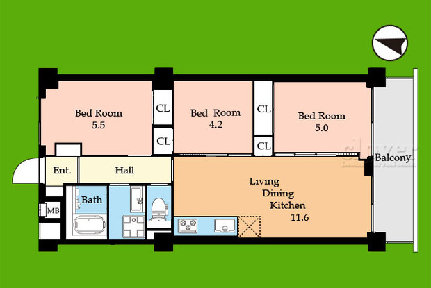 apartment 東京都渋谷区神宮前４丁目11-6　プレファス表参道7F