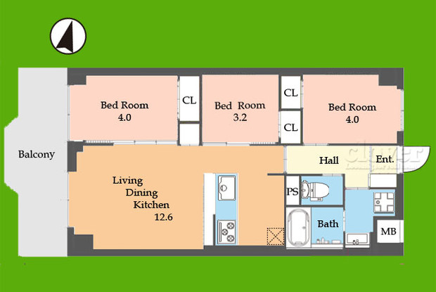 apartment 東京都渋谷区神宮前４丁目11-6　プレファス表参道7F