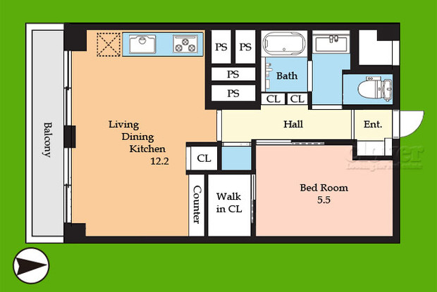 apartment 東京都渋谷区神宮前４丁目11-6　プレファス表参道7F
