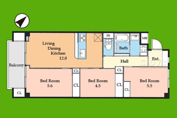 apartment 東京都渋谷区神宮前４丁目11-6　プレファス表参道7F