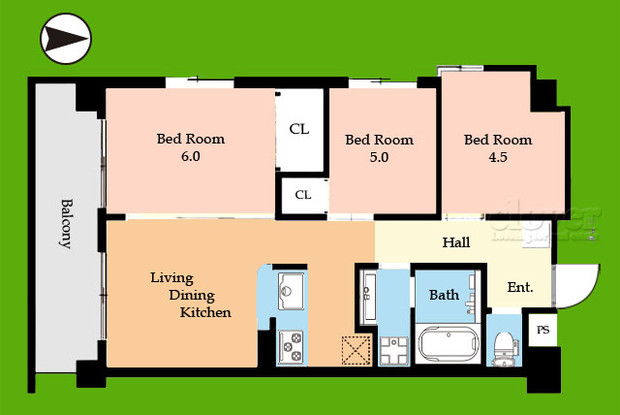 apartment 東京都渋谷区神宮前４丁目11-6　プレファス表参道7F
