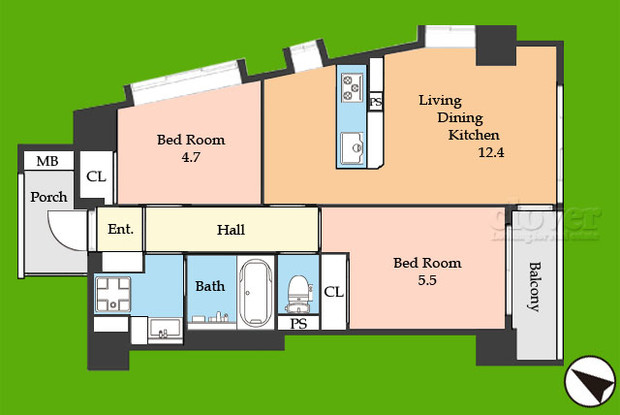 apartment 東京都渋谷区神宮前４丁目11-6　プレファス表参道7F