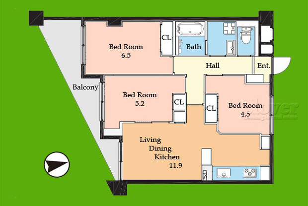apartment 東京都渋谷区神宮前４丁目11-6　プレファス表参道7F