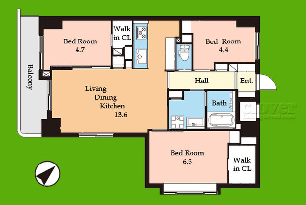 apartment 東京都渋谷区神宮前４丁目11-6　プレファス表参道7F
