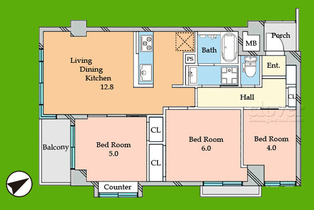 apartment 東京都渋谷区神宮前４丁目11-6　プレファス表参道7F