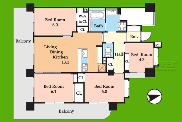 apartment 東京都渋谷区神宮前４丁目11-6　プレファス表参道7F