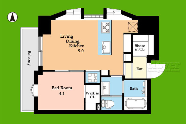 apartment 東京都渋谷区神宮前４丁目11-6　プレファス表参道7F