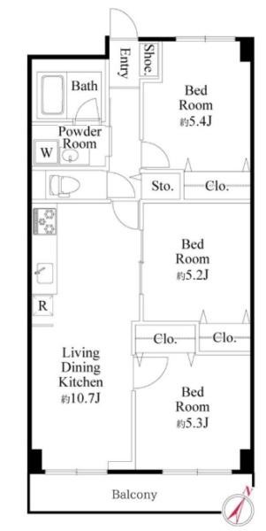 apartment 東京都荒川区西日暮里２丁目39-7　ＧＳハイム日暮里101