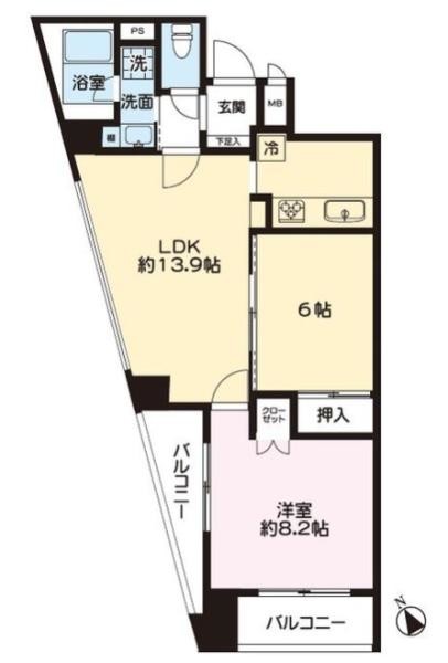 apartment 東京都荒川区西日暮里２丁目39-7　ＧＳハイム日暮里101