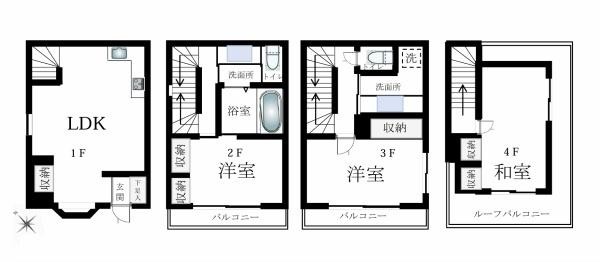 detached 東京都荒川区西日暮里２丁目39-7　ＧＳハイム日暮里101
