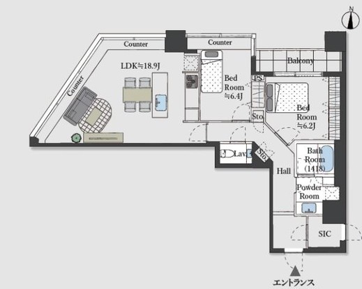 apartment 東京都荒川区西日暮里２丁目39-7　ＧＳハイム日暮里101