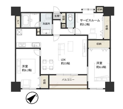 apartment 東京都荒川区西日暮里２丁目39-7　ＧＳハイム日暮里101