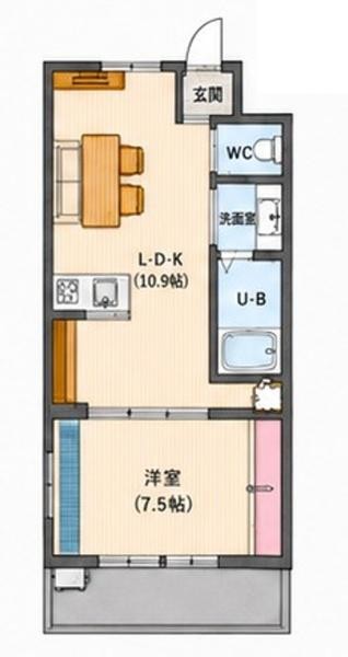 apartment 東京都荒川区西日暮里２丁目39-7　ＧＳハイム日暮里101
