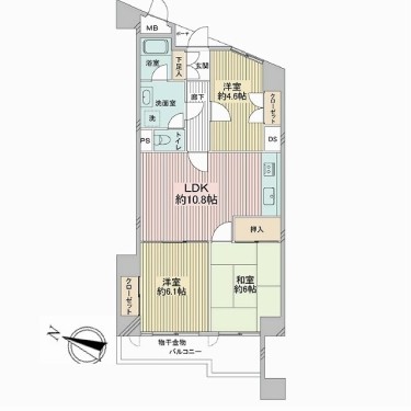 apartment 神奈川県横浜市栄区笠間３丁目44-1 メゾングランディオーズ1F