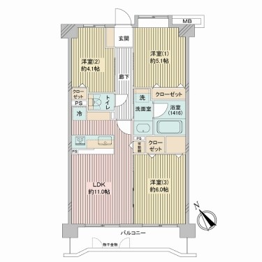 apartment 神奈川県横浜市栄区笠間３丁目44-1 メゾングランディオーズ1F