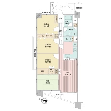 apartment 神奈川県横浜市栄区笠間３丁目44-1 メゾングランディオーズ1F