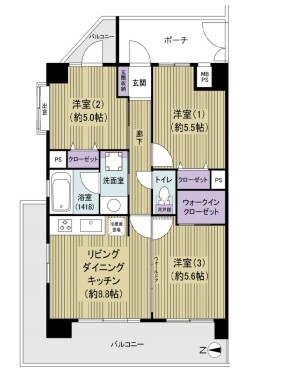 apartment 東京都三鷹市下連雀３丁目26-10 Sapura三鷹4F