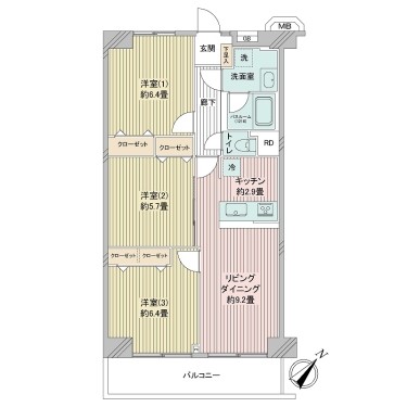 apartment 東京都多摩市落合１丁目9-2 クロダビル1階
