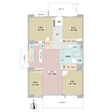 apartment 東京都多摩市落合１丁目9-2 クロダビル1階