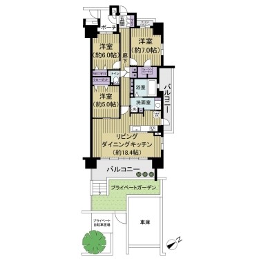 apartment 千葉県千葉市中央区富士見２丁目5-12 GRAND　CENTRAL　CHIBA1階