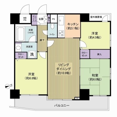 apartment 千葉県柏市柏３丁目6-29 サンライズ吉野4階