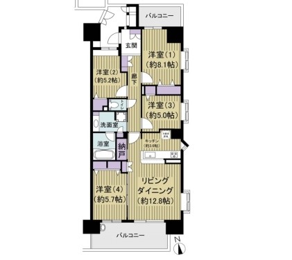 apartment 千葉県柏市柏３丁目6-29 サンライズ吉野4階