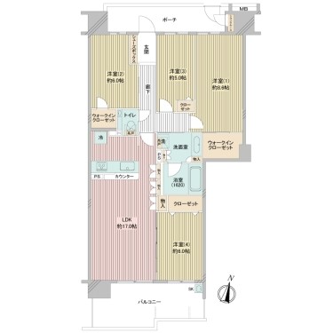 apartment 千葉県柏市柏３丁目6-29 サンライズ吉野4階
