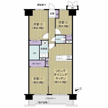 apartment 千葉県柏市柏３丁目6-29 サンライズ吉野4階