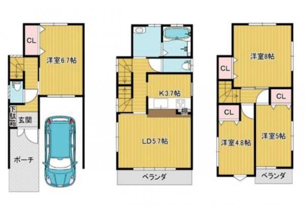 detached 大阪府門真市城垣町
地図を見る