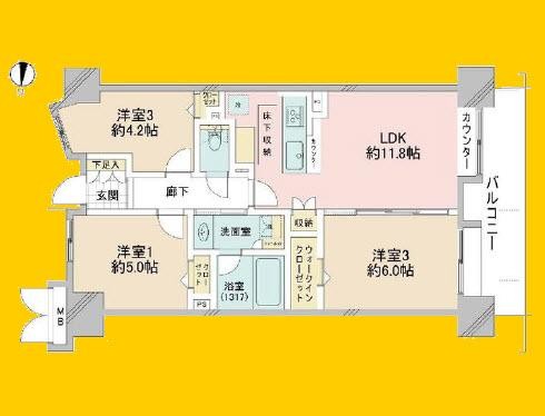 apartment 東京都大田区矢口１丁目5-8 ニックハイム武蔵新田102号室