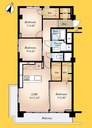 apartment 東京都大田区矢口１丁目5-8 ニックハイム武蔵新田102号室