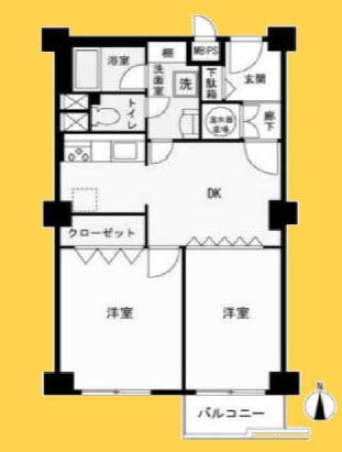 apartment 東京都大田区矢口１丁目5-8 ニックハイム武蔵新田102号室