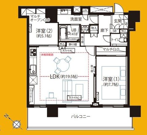 apartment 東京都大田区矢口１丁目5-8 ニックハイム武蔵新田102号室