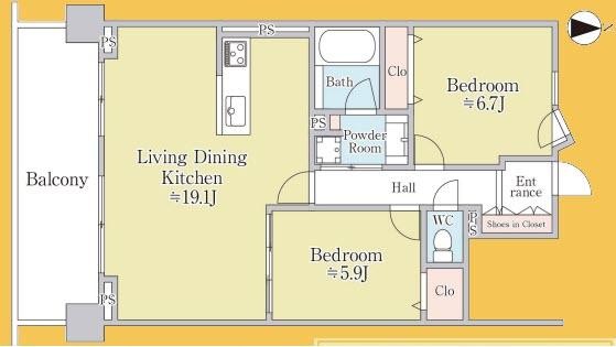 apartment 東京都大田区矢口１丁目5-8 ニックハイム武蔵新田102号室
