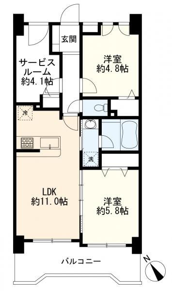 apartment 東京都大田区西蒲田８丁目11-11 リビングライフ蒲田ビル　4階